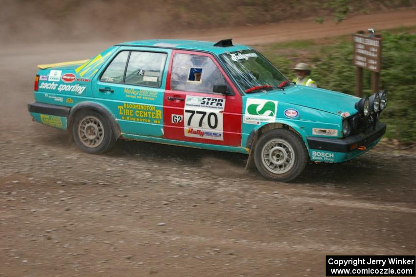 The Miles Bothee / Mark Sackett VW Jetta GLI ran the second regional of the day as they had problems before the start of SS1.