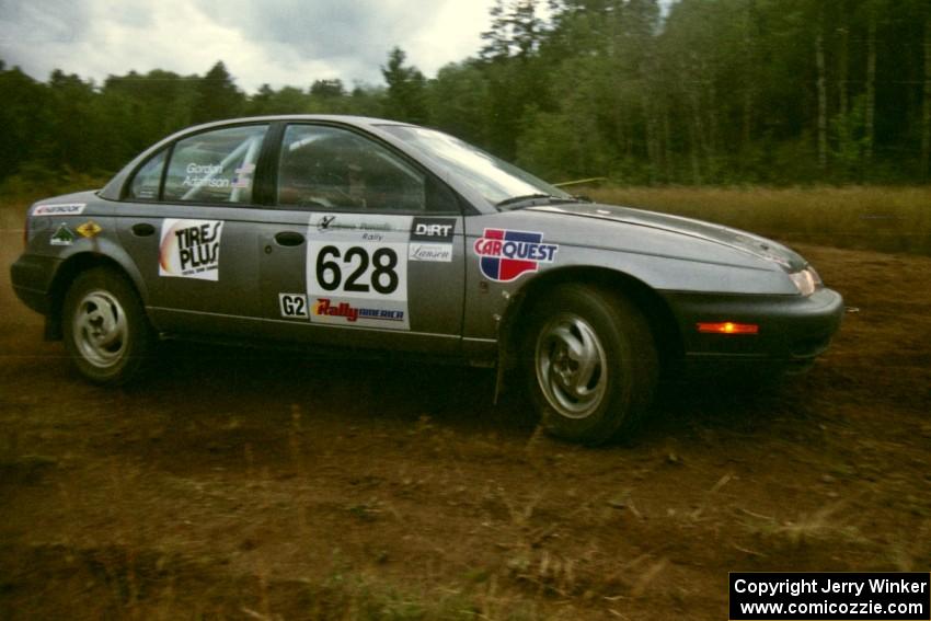 Dan Adamson / Chris Gordon Saturn SL2 at the chicane on SS4.