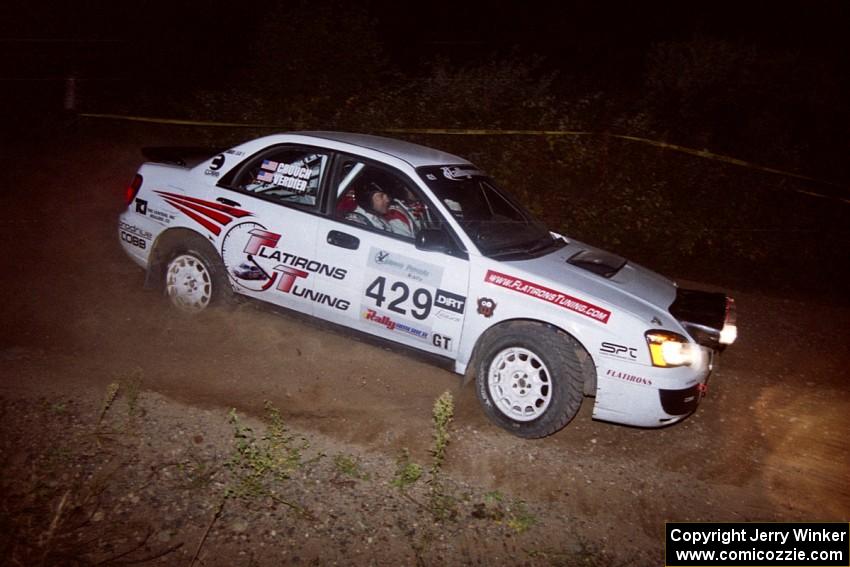 Stephan Verdier / Scott Crouch Subaru WRX at the SS5 spectator point.