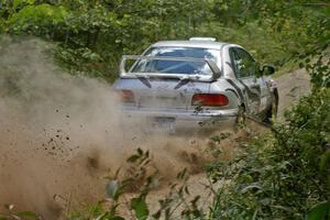 Jeff Moyle / Michael Yarroch Subaru Impreza at the SS9 spectator point (2).