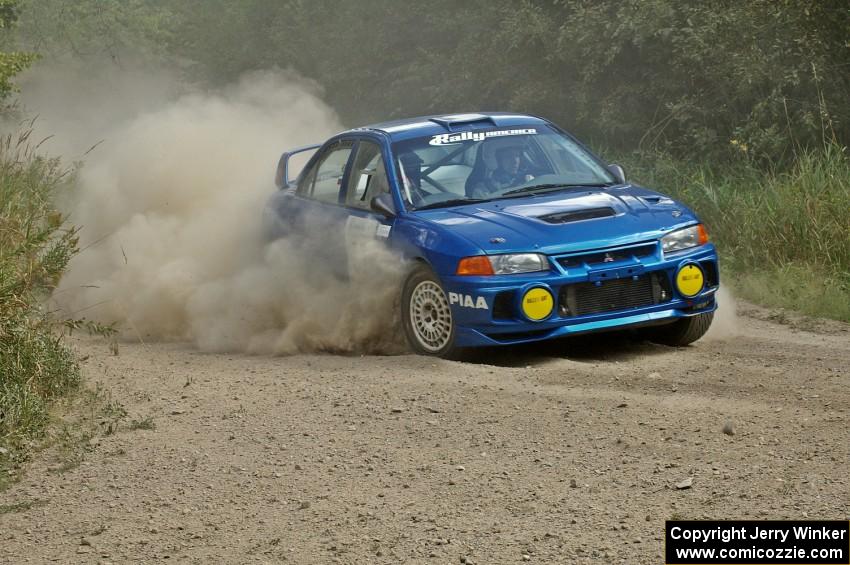 Dmitri Kishkarev / Hugh Hutchinson Mitsubishi Lancer Evo 4 on SS6.