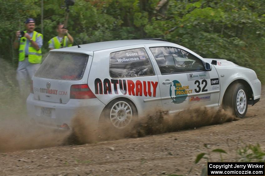 Justin Wollerman / Brian Scott VW R32 at the spectator point on SS9 (2).