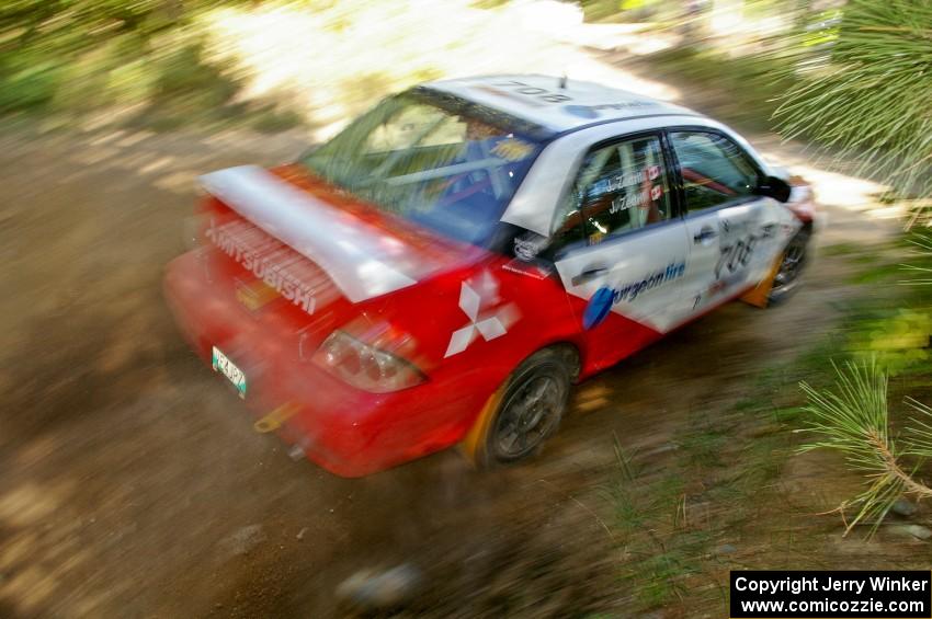 Jan Zedril / Jody Zedril Mitsubishi Lancer ES on SS12.