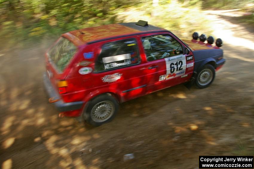 Karl Biewald / Scott Parrott VW GTI on SS12.