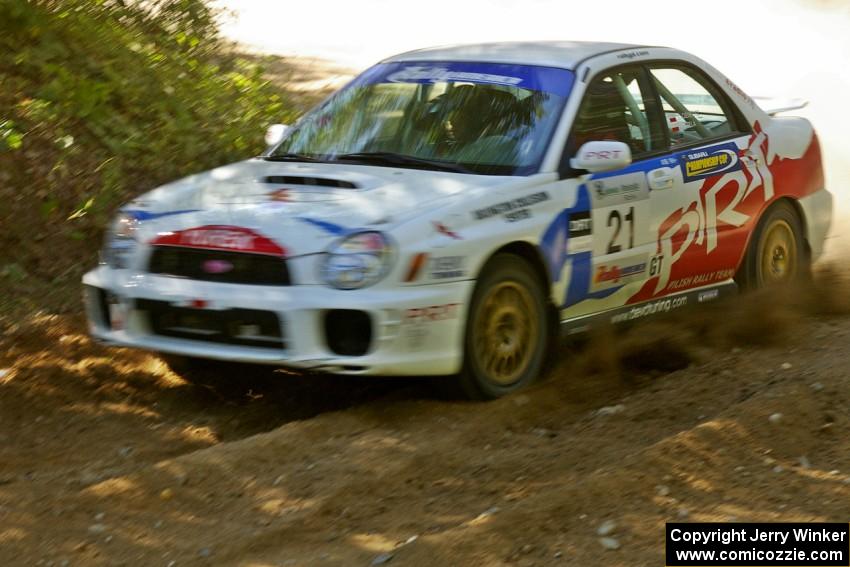 Yurek Cienkosz / Lukasz Szela Subaru WRX on SS12.