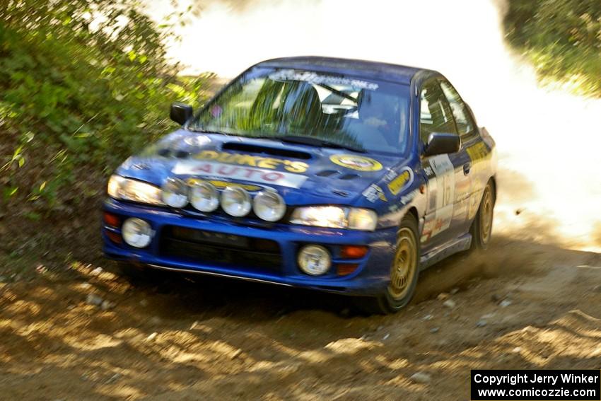 Kazimierz Pudelek / Mariusz Malik Subaru Impreza on SS12.