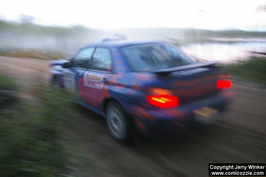 Tim Penasack / Scott Putnam Subaru WRX at speed on SS15.