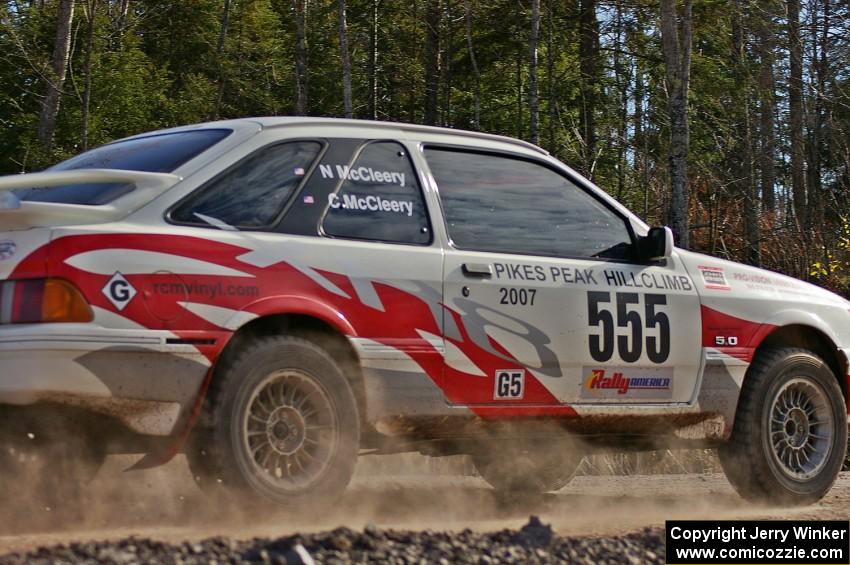 Colin McCleery / Jimmy Brandt Ford Merkur XR-8 on SS1.