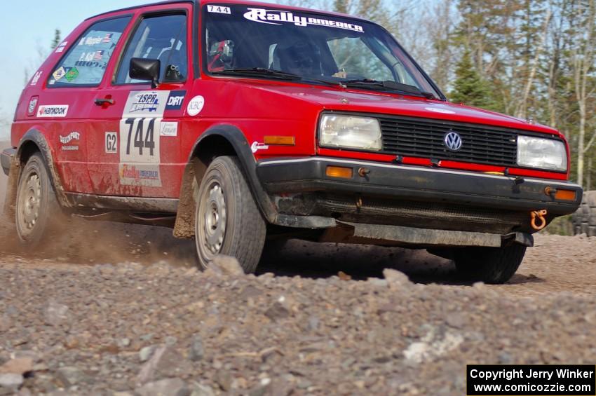 Paul Koll / Matt Wappler VW GTI on SS1.