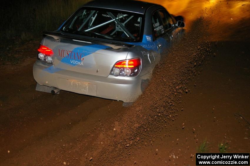 Piotr Wiktorczyk / Martin Brady	Subaru WRX on the final corner of Echo Lake 1, SS4.