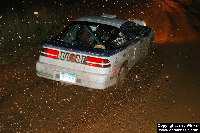 Paul Ritchie / Drew Ritchie Mitsubishi Eclipse GSX slings gravel on SS4, Echo Lake 2.