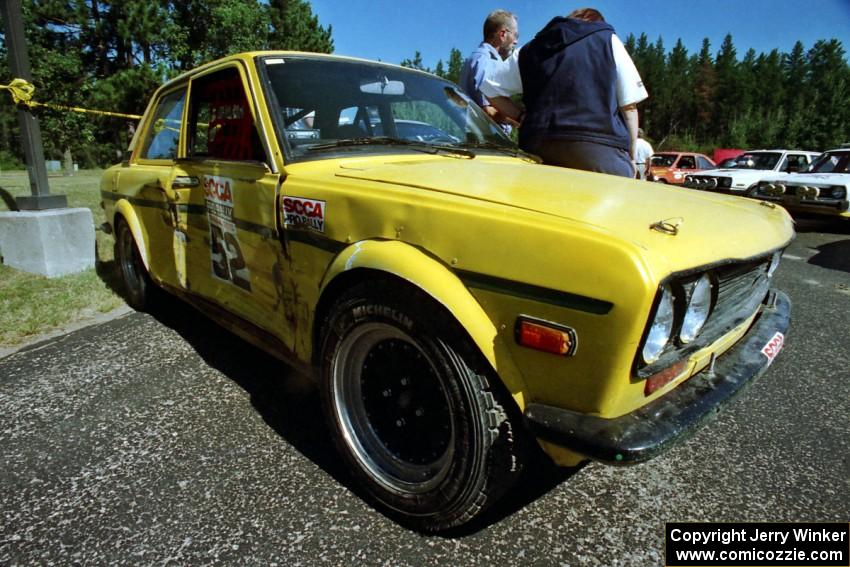 Alex Timmermans / John Golden Datsun 510 at parc expose on day two.