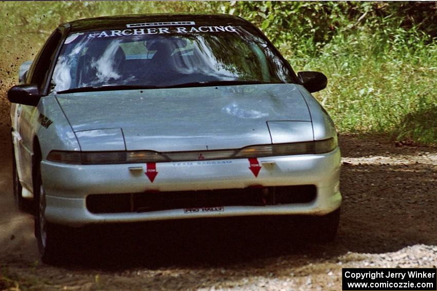 Chris Czyzio / Eric Carlson Mitsubishi Eclipse GSX near the start of SS8 (Thorpe Tower).