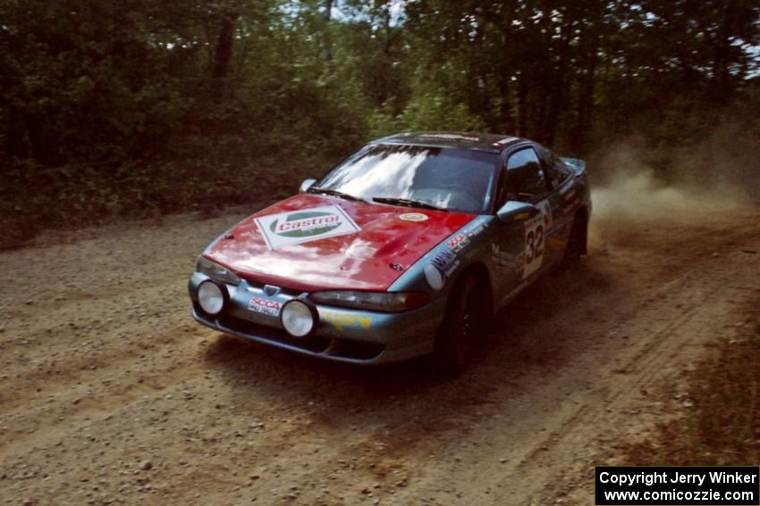 Darek Bosek / Kazimierz Pudelek Eagle Talon near the start of SS8 (Thorpe Tower).