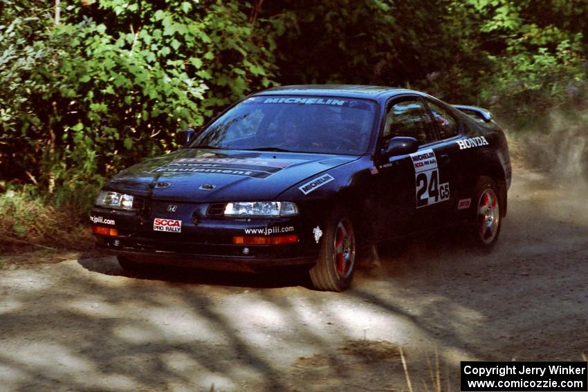 Jim Anderson / Martin Dapot Honda Prelude VTEC at the spectator point on SS10 (Kabekona).