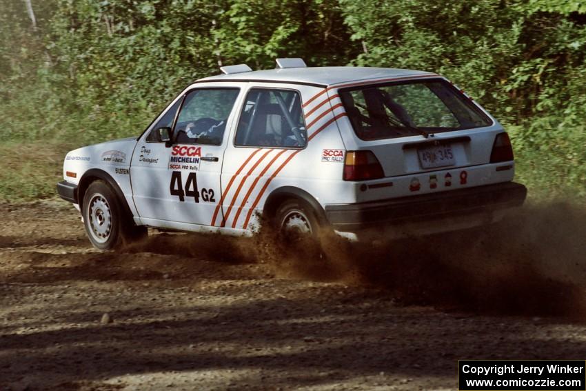 Doug Davenport / Al Kintigh VW GTI at the spectator point on SS10 (Kabekona).