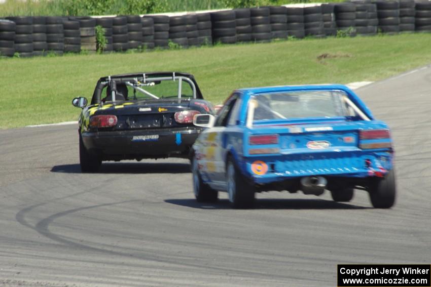 Team Party Cat Mazda Miata and Team Shake and Bake Toyota MR-2