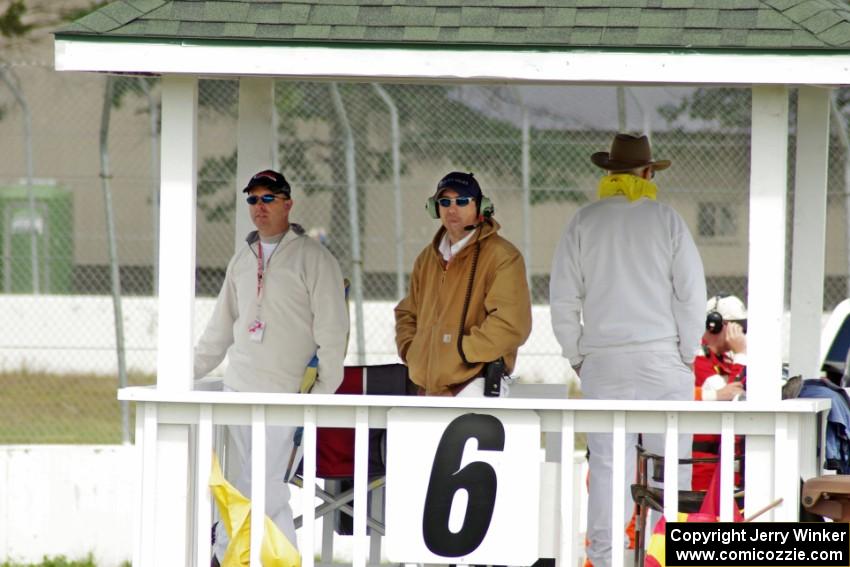 Brent Carlson, Will Cammack and Bruce Weinman work corner 6