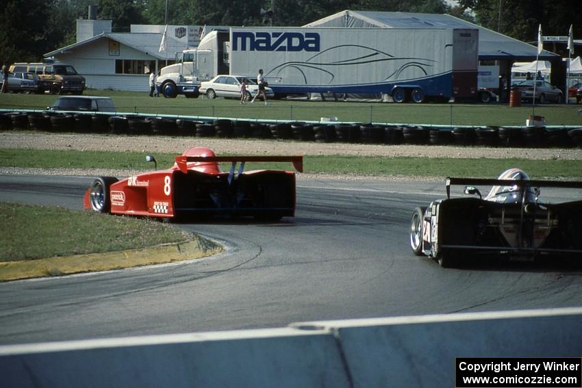 Scott Harrington's Shelby Can-Am leads David Tenney's Shelby Can-Am