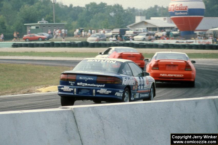 Bob Lape / Ken Parschauer and Peter Schwartzott / Randy Pobst Honda Prelude Sis and Dave Rosenblum / Robbie Buhl Saturn SC