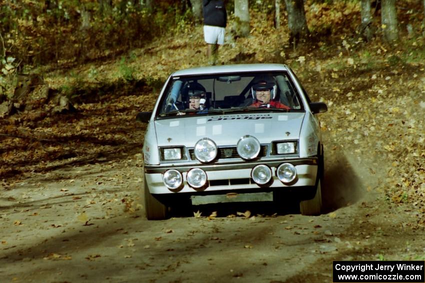 Henry Krolikowski / Cindy Krolikowski Dodge Shadow near the flying finish of SS1, Beacon Hill.