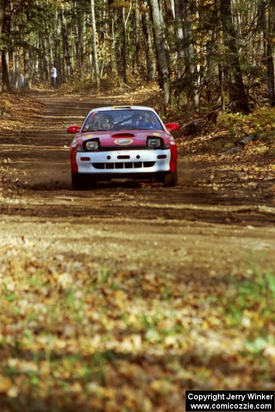 Miroslaw Babinski / Piotr Modrzejewski Toyota Celica All-Trac near the flying finish of SS1, Beacon Hill.