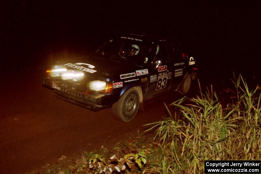 Mark Utecht / Brenda Corneliusen Dodge Omni GLH-Turbo at speed on SS8, Bob Lake II.