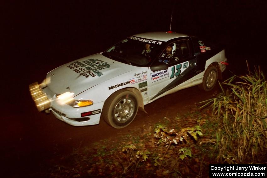 Bryan Pepp / Jerry Stang Eagle Talon at speed on SS8, Bob Lake II.