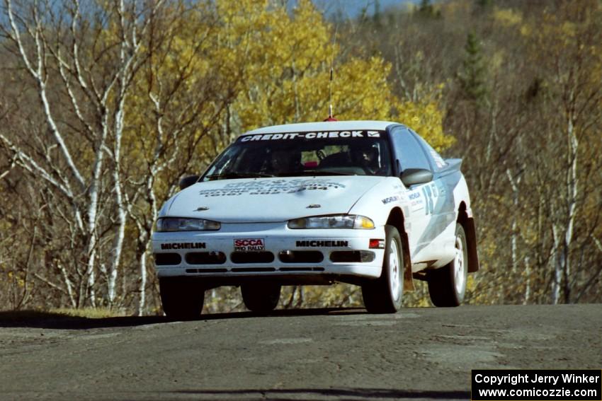 Bryan Pepp / Jerry Stang Eagle Talon at speed on SS13, Brockway I.