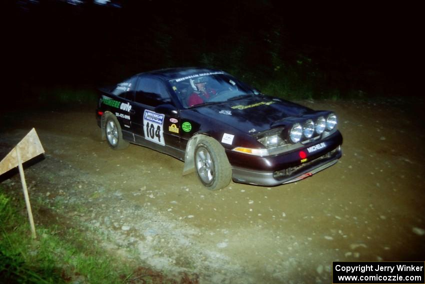 Martin Donnelly / Gavin Coyle Eagle Talon at a hairpin on SS4, Grafton II.