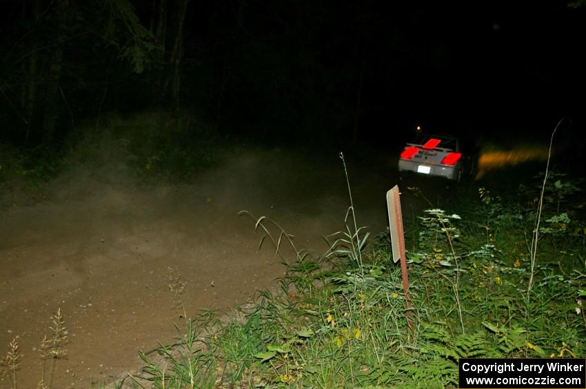 Dave Hintz / Rick Hintz at speed on SS5 in their Subaru WRX.