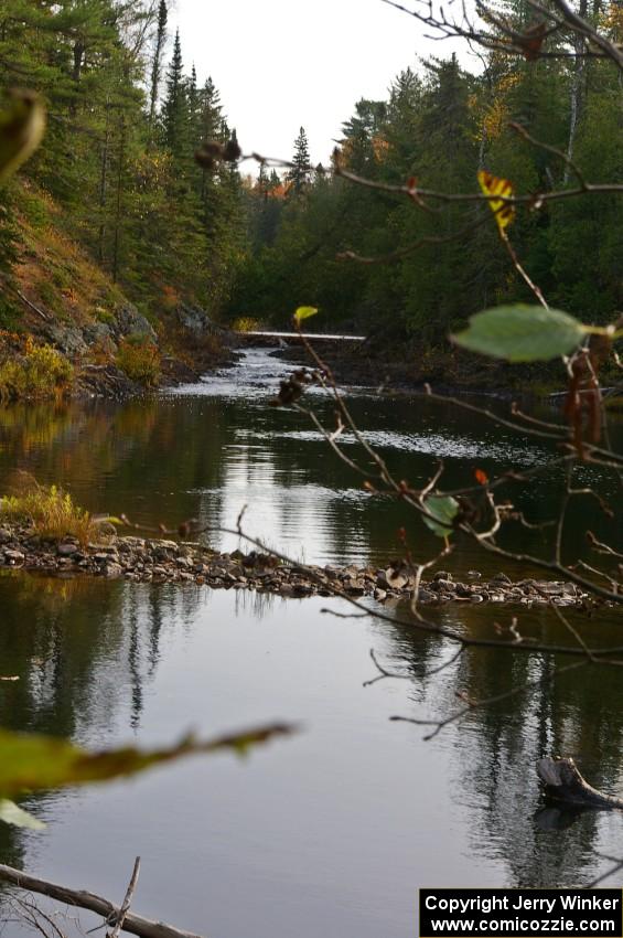 A small 3 ft. drop of the Montreal River just above the Lower Montreal River Falls.(1)