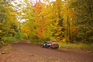 Paul Koll / Tim Knorr come across a scenic flying finish of Beacon Hill, SS1, in their VW Golf.