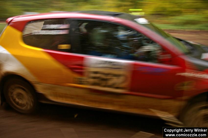 Brian Dondlinger / Dave Parps speed past in their VW GTI-Rally on SS2, Beacon Hill.