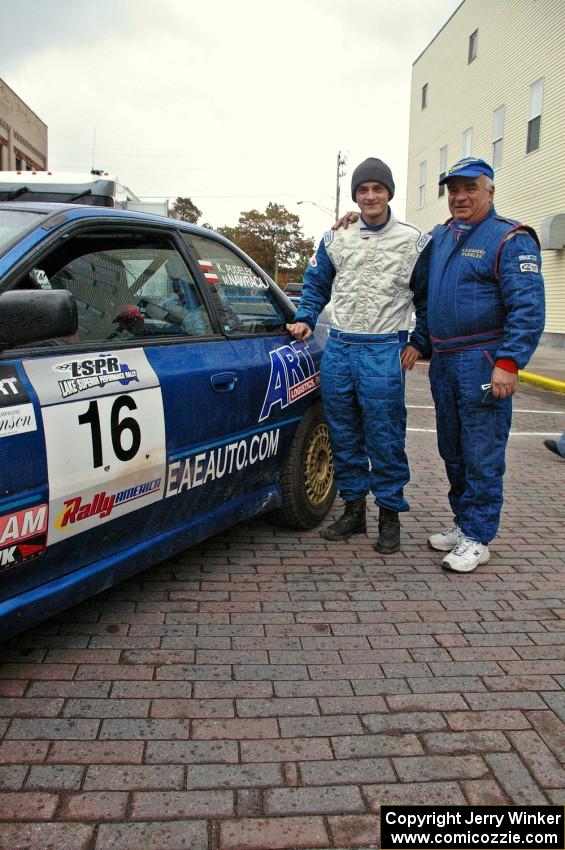 Kazimierz Pudelek / Michal Nawracaj were late entrants on Saturday morning in their Subaru Impreza.