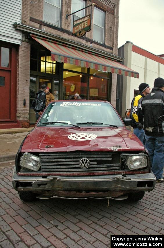 The Matt Bushore / Andy Bushore VW Jetta at Saturday morning's parc expose.