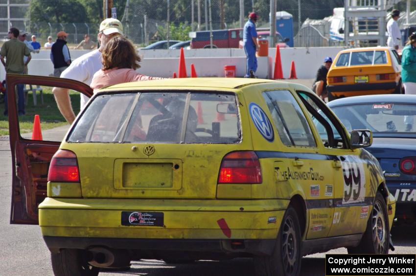 Brent Carlson's ITJ VW Golf on the false grid