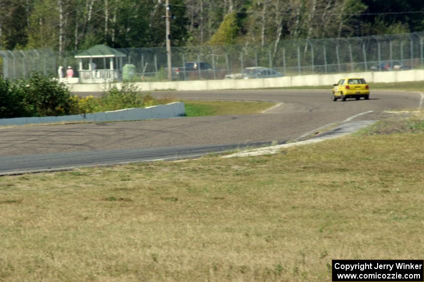 Brent Carlson's ITJ VW Golf heads into the carousel