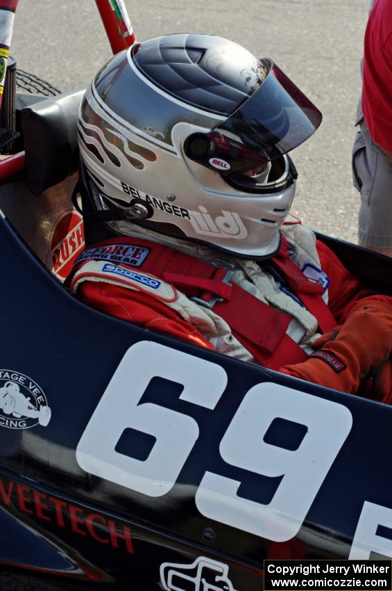 Jon Belanger sits in his Autodynamics Mk. V Formula Vee