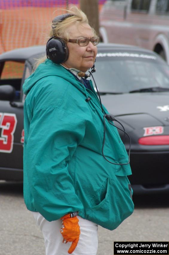 Grid marshal Marge Steffan