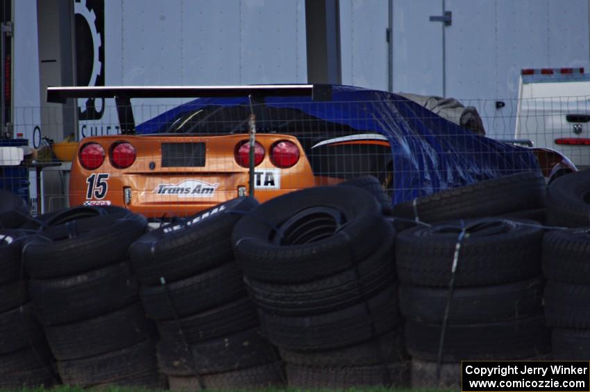 Allan Lewis' Chevy Corvette was a DNS.