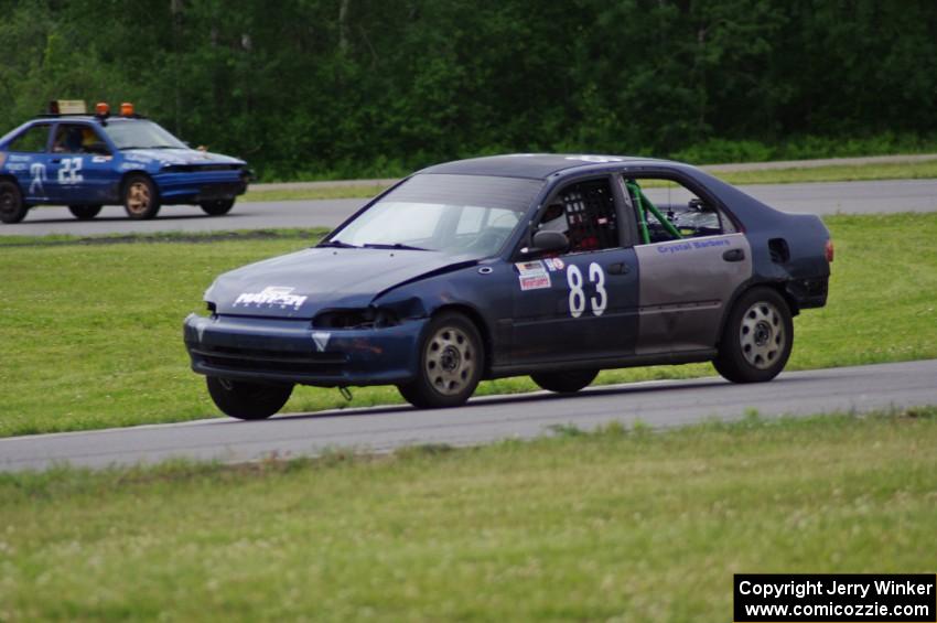 Mayhem Racing Honda Civic and Cockroach Racing Ford Escort