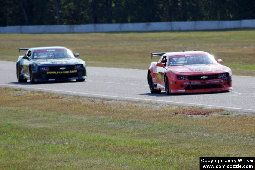 Tom Sheehan's Chevy Camaro and Mel Shaw's Chevy Camaro