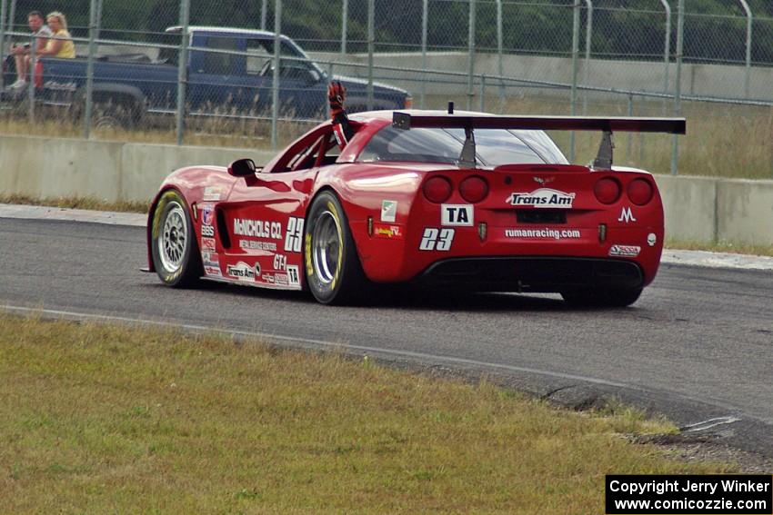 Amy Ruman's Chevy Corvette wins!