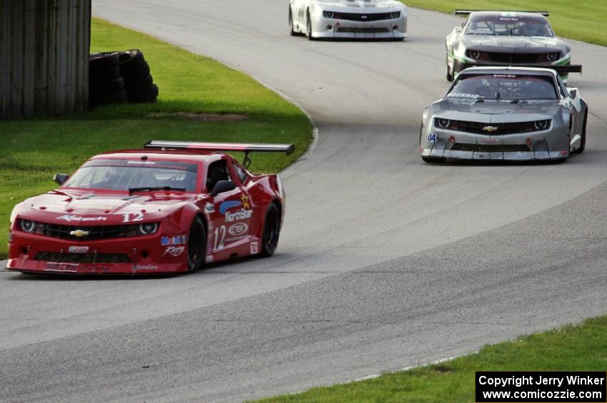 The Chevy Camaros of Pete Halsmer, Kurt Roehrig, Gregg Rodgers and Adam Andretti