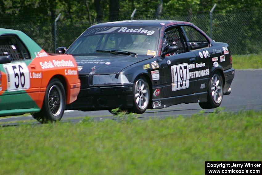 F1 1ab's (F1 Wannabees) BMW 325 chases the SoDak Petrolheads Mazda RX-7