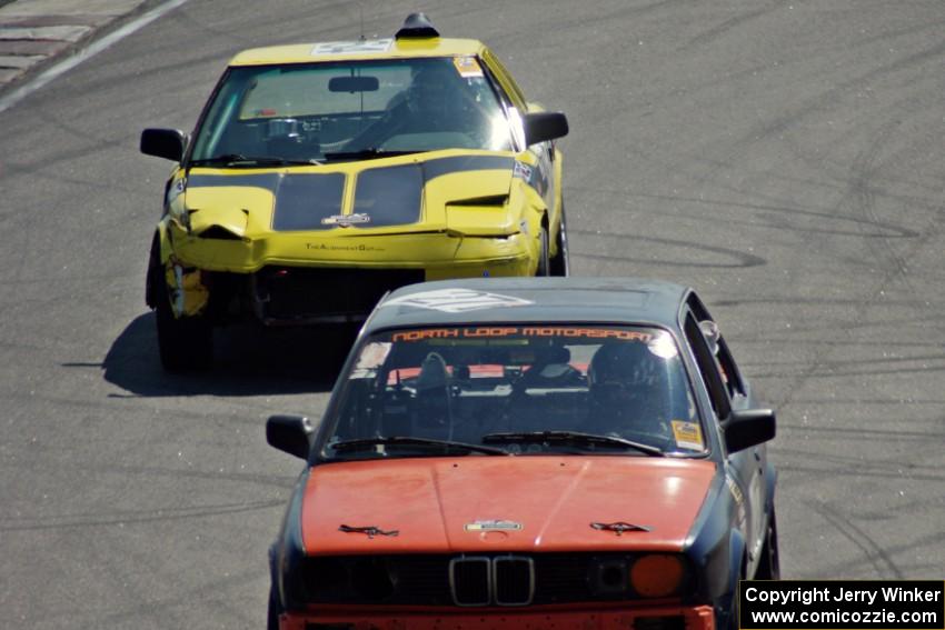 North Loop Motorsports 1 BMW 325 and Stillwater Chumps Toyota MR-2