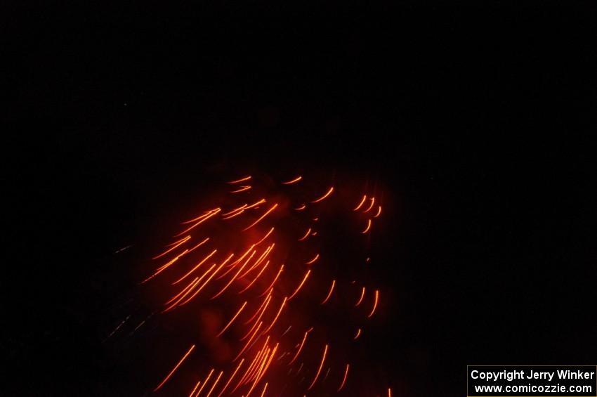 Fireworks from the infield of Brainerd International Raceway