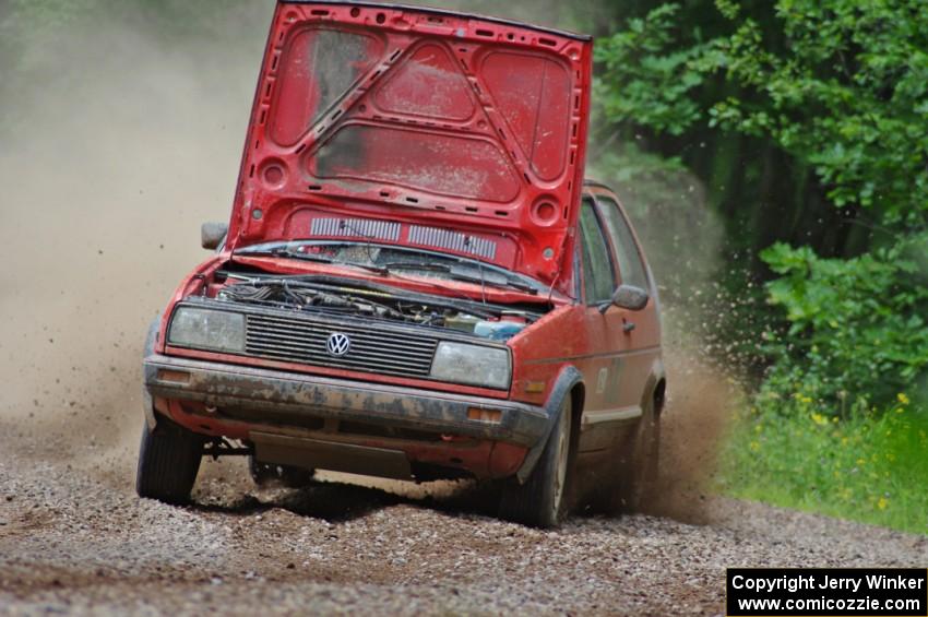 Brent Carlson / Mark Utecht VW GTI on SS2