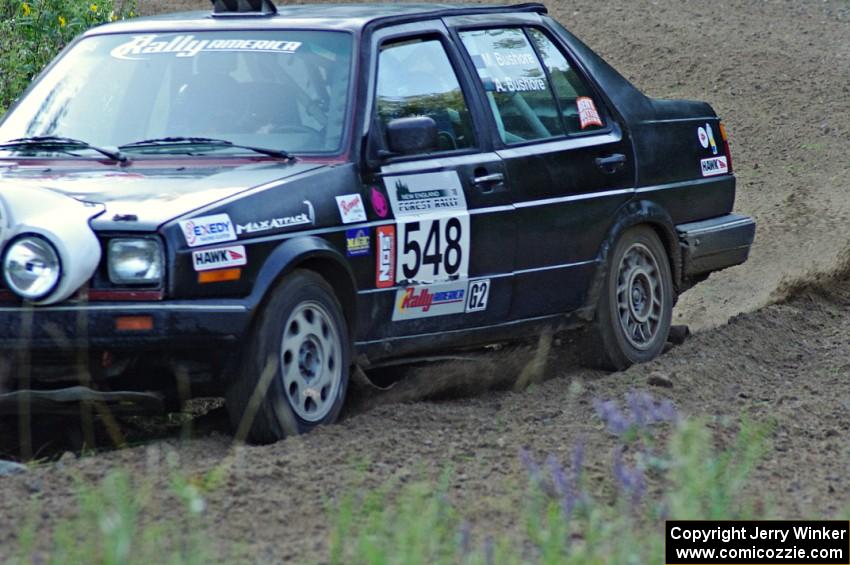 Matt Bushore / Andy Bushore in their VW Jetta on SS1